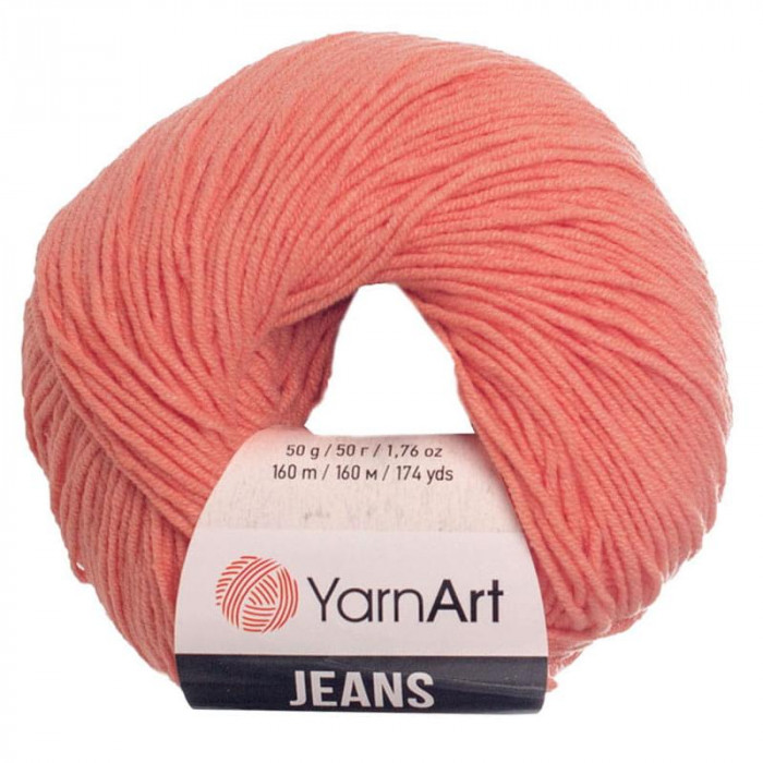 23 Пряжа Jeans 50гр - 160м (Персиковий) YarnArt