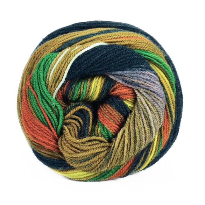 23 Пряжа Laines du Nord Infinity Sock, 100г - 420м, різнокольоровий, 75% вовна, 25% нейлон