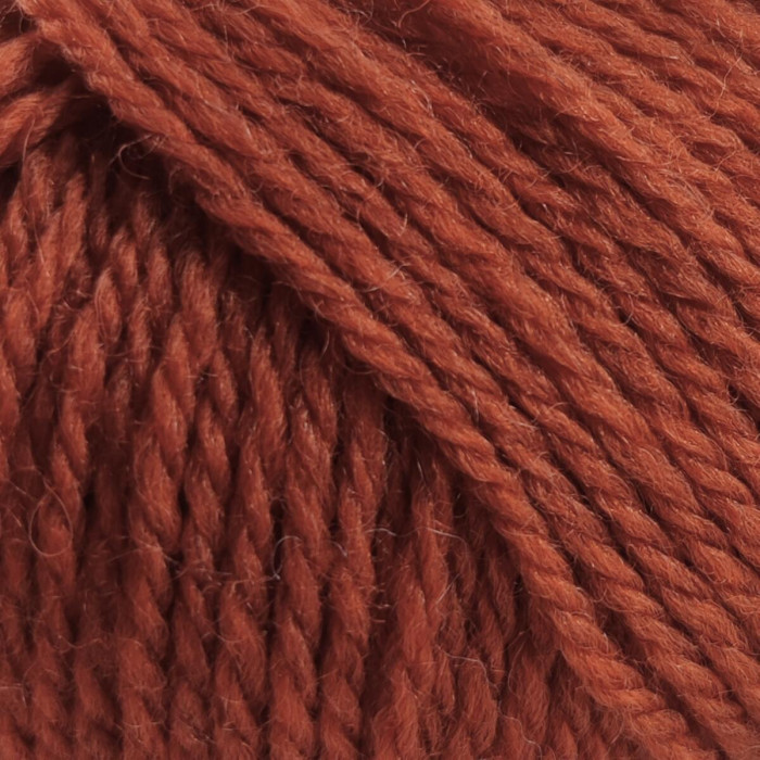 23 Пряжа Laines du Nord Mercerized Merino, 50г - 125м, теракотовий, 100% вовна