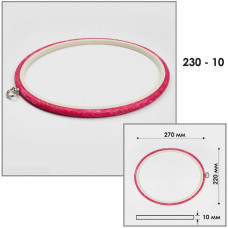 230-10 П`яльці-рамка каучукові з підвісом, діаметр 220*270 мм, товщина 10 мм, рожеві. Nurge