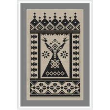 230032Р Little Stitch Набір для вишивки рахунковим хрестиком - Берегиня 20,5x34,6 см, Linda 27 ct (айворі)