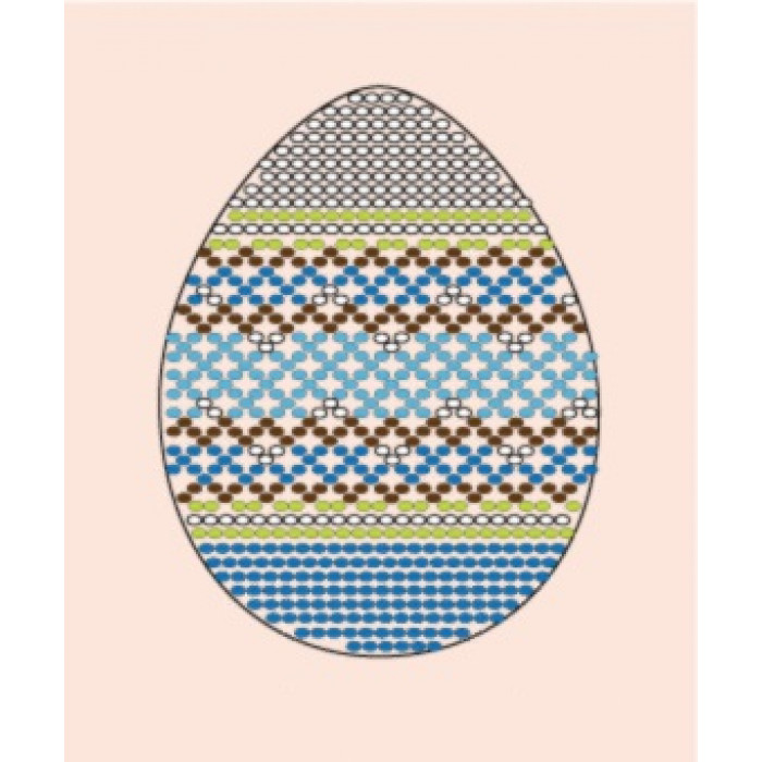 СБП-04 Схема для обплітання великоднього яйця з заготівлею - 3. Чарівна Мить. Набір для бісероплетіння