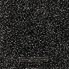 23300 10/0 чеський бісер Preciosa, 5 г, білі смуги на чорному, непрозорий полосатий