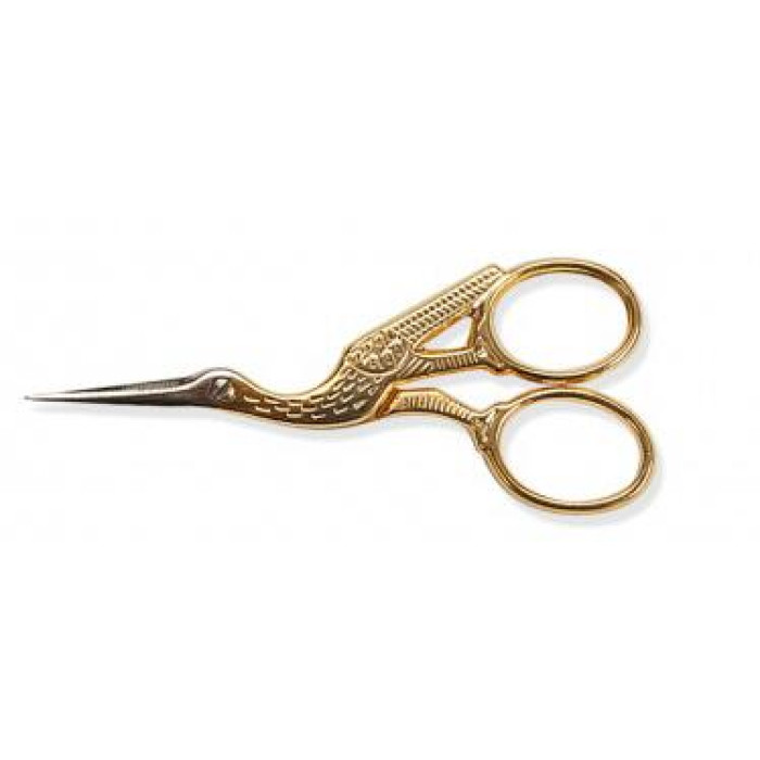 23880 Bohin Ножиці для вишивки Цапельки позолочені - 9 см
