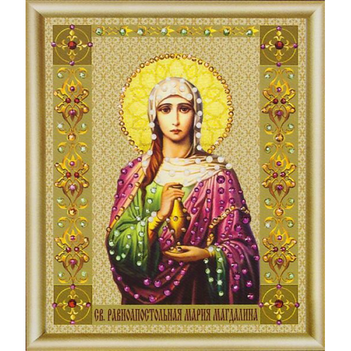 КС-115 Ікона святої рівноапостольної Марії-Магдалини. Чарівна мить. Набір для виготовлення картини зі стразами