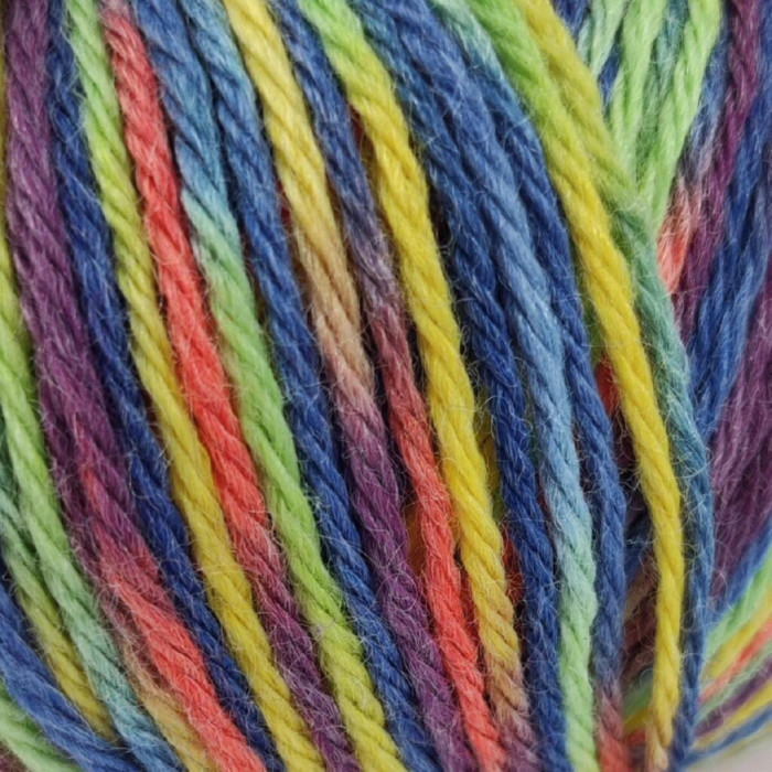 24 Пряжа Campolmi Filati Svezia Fantasie, 100г - 250м, мультіколор, 50% вовна, 25% акрил