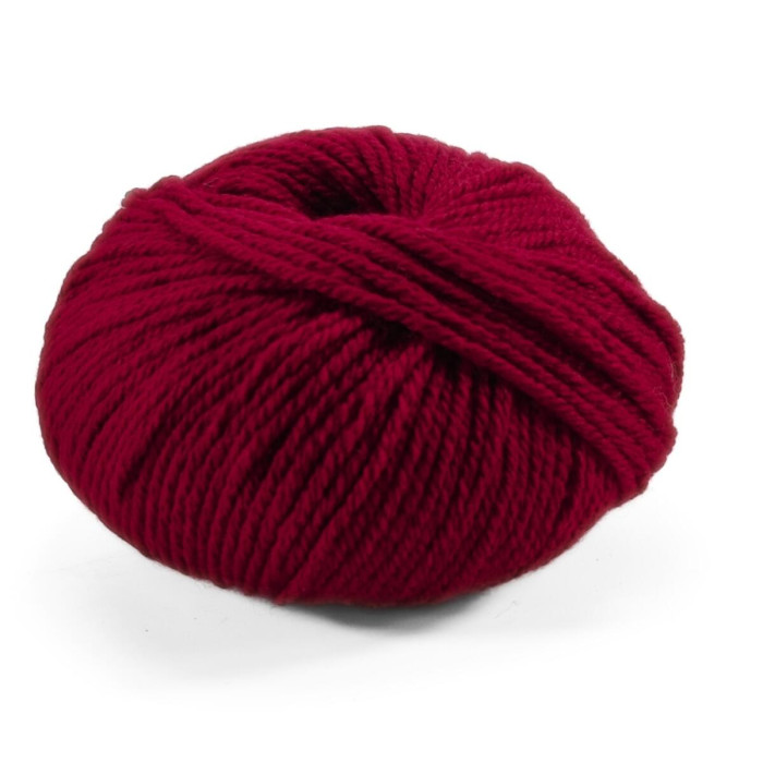 24 Пряжа Laines du Nord Twist, 100г - 125м, винний, 70% вовна, 30% акрил