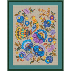 240049 Little Stitch Набір для вишивки рахунковим хрестиком - Вечір 25x34 см, Aida16 (айворі)