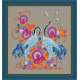 240055Р Little Stitch Набір для вишивки рахунковим хрестиком - У вирій 32,7x35,6 см, Linda 27 ct (беж)