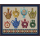 240060 Little Stitch Набір для вишивки рахунковим хрестиком - Куманці 42x32 см, Aida16 (айворі)