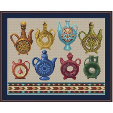 240060Р Little Stitch Набір для вишивки рахунковим хрестиком - Куманці 48x37 см, Linda 27 ct (айворі)