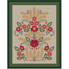 240061 Little Stitch Набір для вишивки рахунковим хрестиком - Дідух 25,5x34,5 см, Aida16 (айворі)