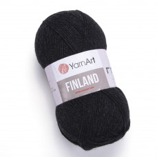 241 Пряжа Finland 100гр - 200м (чорний). YarnArt