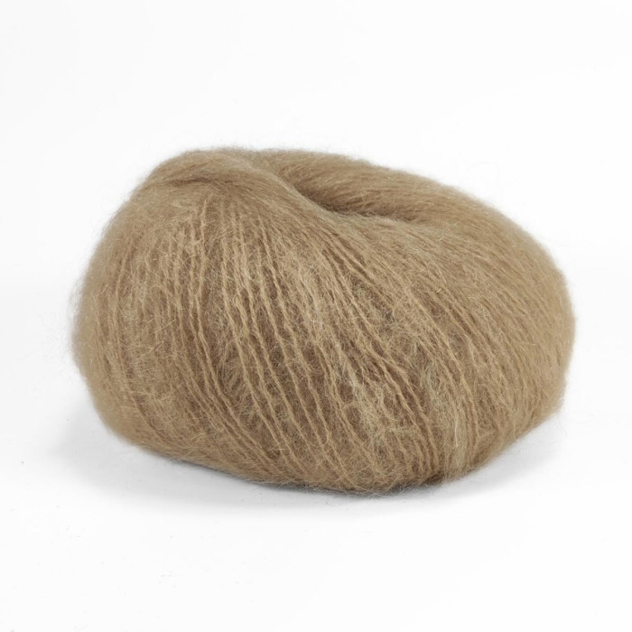 2421 Пряжа Campolmi Filati Mohair, 50г - 150м, бежевий, 50% мохер, 50% вовна