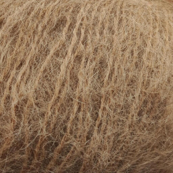 2422 Пряжа Campolmi Filati Mohair, 50г - 150м, темно-бежевий, 50% мохер, 50% вовна