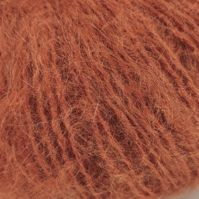 2425 Пряжа Campolmi Filati Mohair, 50г - 150м, теракотовий, 50% мохер, 50% вовна