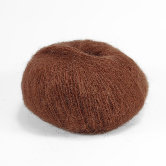 2426 Пряжа Campolmi Filati Mohair, 50г - 150м, світло-коричневий, 50% мохер, 50% вовна