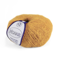 2427 Пряжа Campolmi Filati Mohair, 50г - 150м, золотаво-жовтий, 50% мохер, 50% вовна