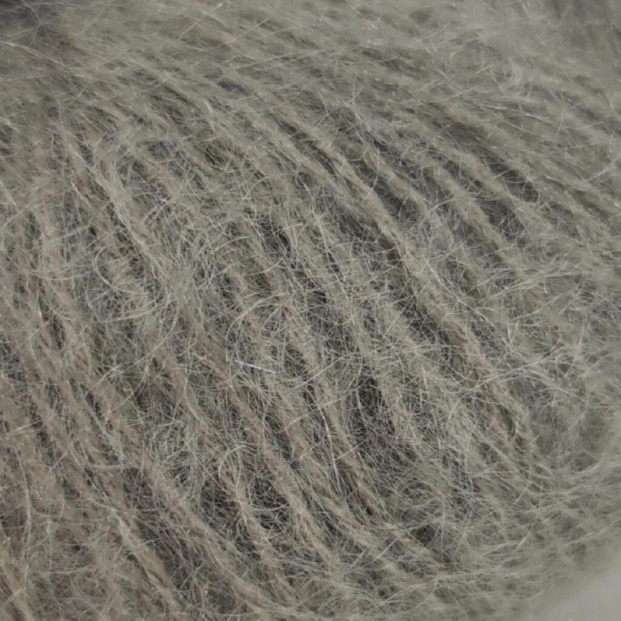 2431 Пряжа Campolmi Filati Mohair, 50г - 150м, сірий, 50% мохер, 50% вовна