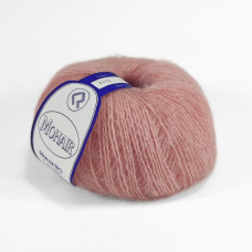 2432 Пряжа Campolmi Filati Mohair, 50г - 150м, лосось, 50% мохер, 50% вовна