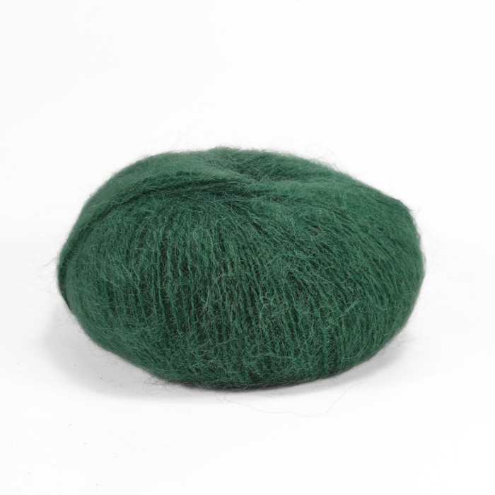2433 Пряжа Campolmi Filati Mohair, 50г - 150м, зелений, 50% мохер, 50% вовна