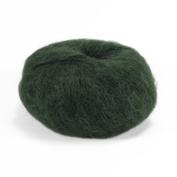 2437 Пряжа Campolmi Filati Mohair, 50г - 150м, малахітовий, 50% мохер, 50% вовна