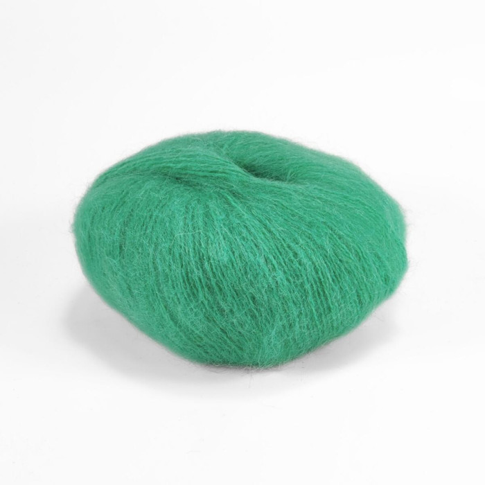 2442 Пряжа Campolmi Filati Mohair, 50г - 150м, м'ятний, 50% мохер, 50% вовна