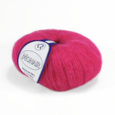 2444 Пряжа Campolmi Filati Mohair, 50г - 150м, яскраво-рожевий, 50% мохер, 50% вовна