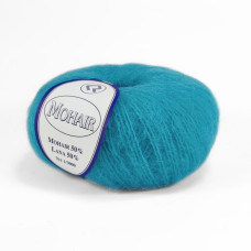 2445 Пряжа Campolmi Filati Mohair, 50г - 150м, бірюзовий, 50% мохер, 50% вовна