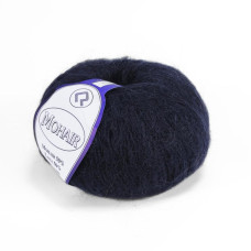 2447 Пряжа Campolmi Filati Mohair, 50г - 150м, кобальт, 50% мохер, 50% вовна