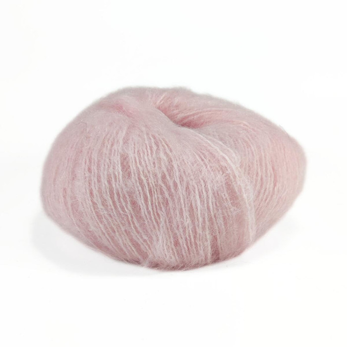 2452 Пряжа Campolmi Filati Mohair, 50г - 150м, ніжно-рожевий, 50% мохер, 50% вовна