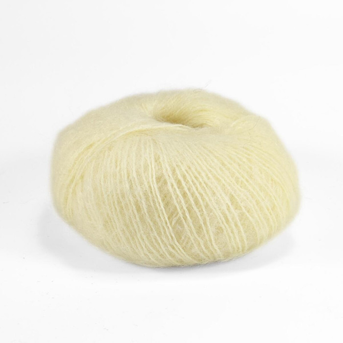 2455 Пряжа Campolmi Filati Mohair, 50г - 150м, блідо-жовтий, 50% мохер, 50% вовна