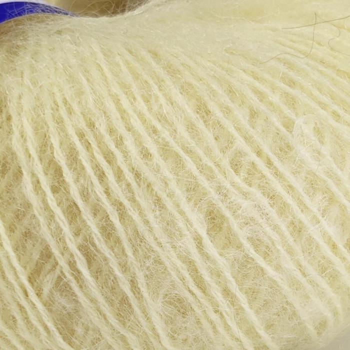 2455 Пряжа Campolmi Filati Mohair, 50г - 150м, блідо-жовтий, 50% мохер, 50% вовна