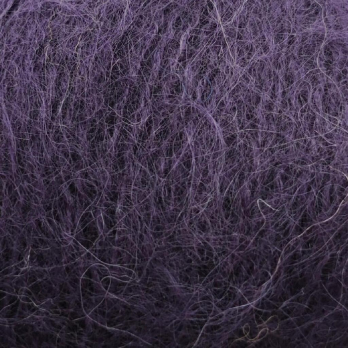 2456 Пряжа Campolmi Filati Mohair, 50г - 150м, баклажановий, 50% мохер, 50% вовна