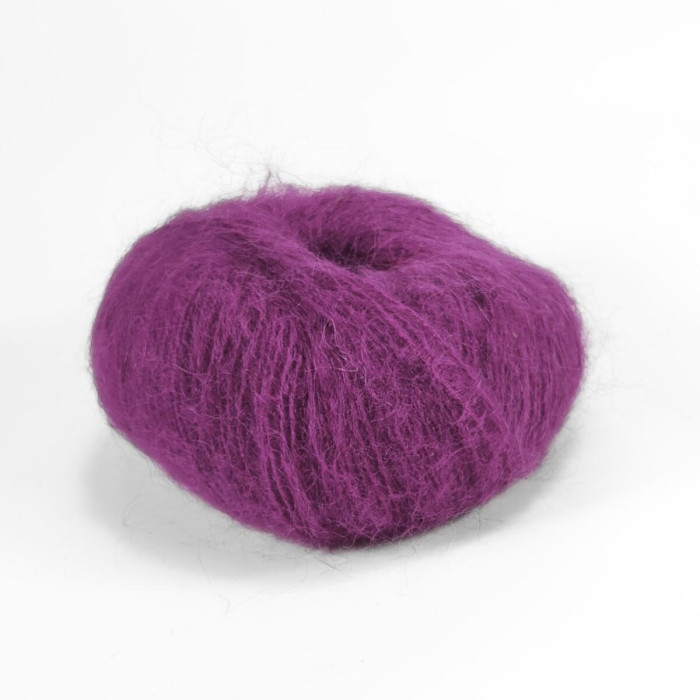 2458 Пряжа Campolmi Filati Mohair, 50г - 150м, пурпуровий, 50% мохер, 50% вовна