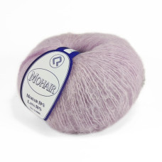 2460 Пряжа Campolmi Filati Mohair, 50г - 150м, ніжно-ліловий, 50% мохер, 50% вовна