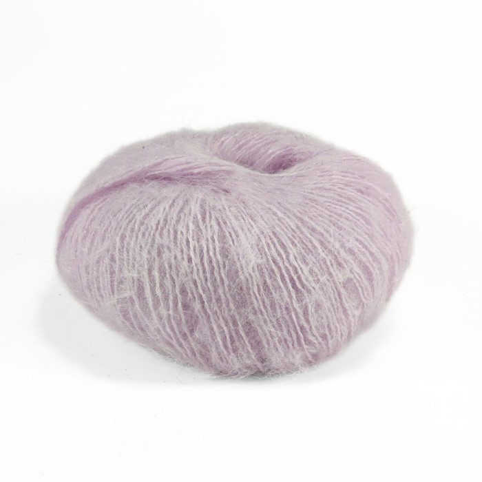 2460 Пряжа Campolmi Filati Mohair, 50г - 150м, ніжно-ліловий, 50% мохер, 50% вовна