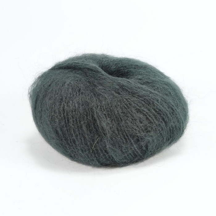 2464 Пряжа Campolmi Filati Mohair, 50г - 150м, свинцево-сірий, 50% мохер, 50% вовна