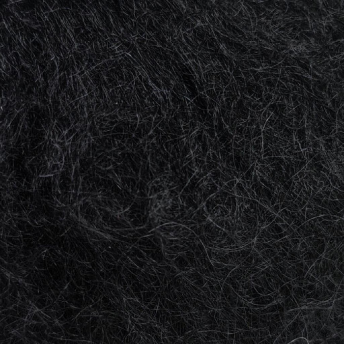 2465 Пряжа Campolmi Filati Mohair, 50г - 150м, чорний, 50% мохер, 50% вовна