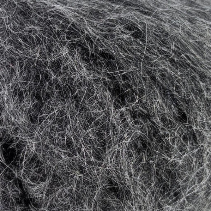 2467 Пряжа Campolmi Filati Mohair, 50г - 150м, сірий меланж, 50% мохер, 50% вовна