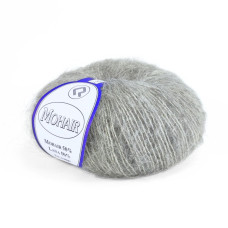 2468 Пряжа Campolmi Filati Mohair, 50г - 150м, світло-сірий, 50% мохер, 50% вовна
