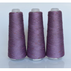 247 Пряжа Visco Knot Infinity Yarn, 100гр - 500м, припилений бузок+мультіколор, 100% віскоза з люрек