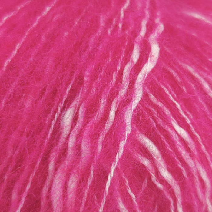 25 Пряжа Adriafil Zucchero Filato, 50г - 175м, малиновий, 18% альпака, 50% бавовна, 32% вовна