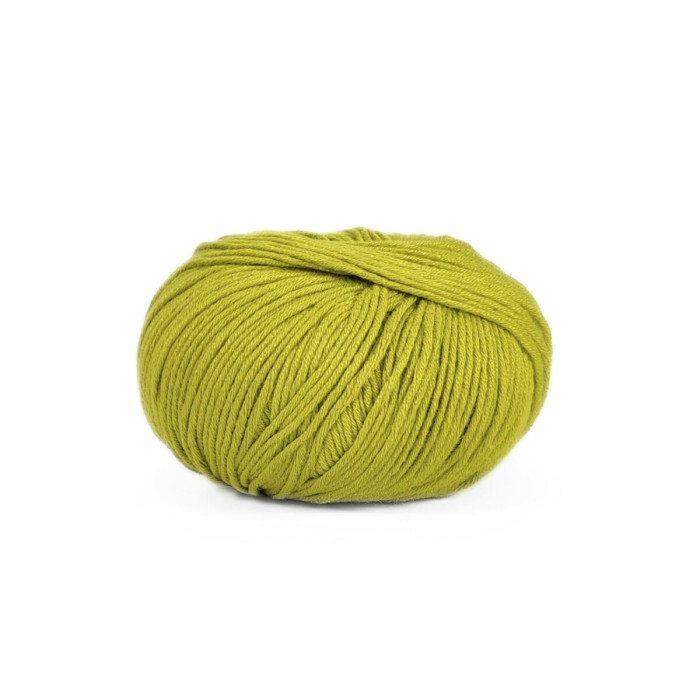 25 Пряжа Laines du Nord Baby Soft, 50г - 135м, салатовий, 50% бавовна органічна, 50% cоєві волокна