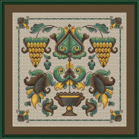 250073Р Little Stitch Набір для вишивки рахунковим хрестиком - Золотий врожай 32x323 см, Linda 27 ct (айворі)