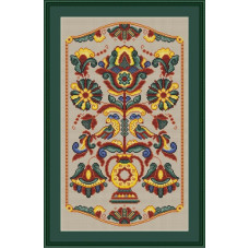 250076Р Little Stitch Набір для вишивки рахунковим хрестиком - Кольори Карпат 22,5x39 см, Lugana 32 ct (бежевий)