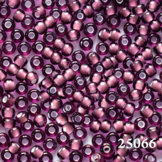 25066 10/0 чеський бісер Preciosa, 5 г, фіолетовий, прозорий з білим отвором