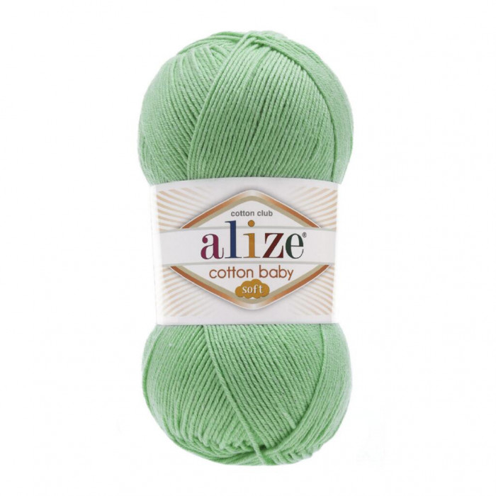 255 Пряжа Cotton Baby Soft 100гр - 270м (Зелений) Alize(Знятий з виробництва)