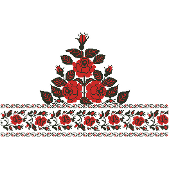 СЖ043кБнннн Спідниця жіноча, атлас-коттон, білий. Барвиста вишиванка. Заготовка для вишивки бісером