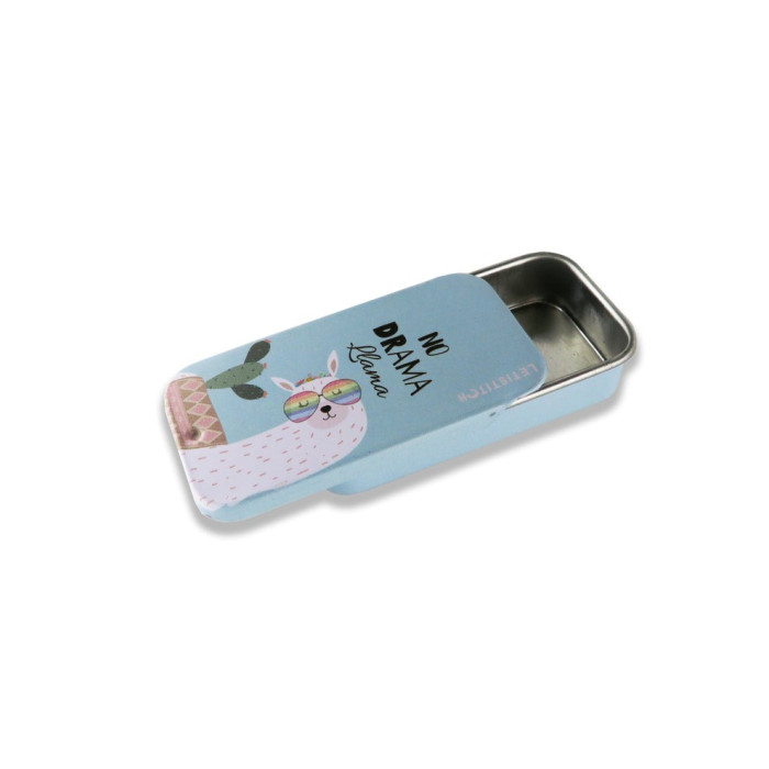 25627 Letistitch Скринька з магнітом для зберігання голок та аксесуарів - Лама без драми 50x25x10 мм (метал)